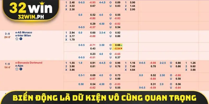 Biến động là dữ kiện vô cùng quan trọng
