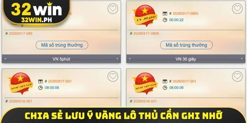Chia sẻ lưu ý vàng lô thủ cần ghi nhớ