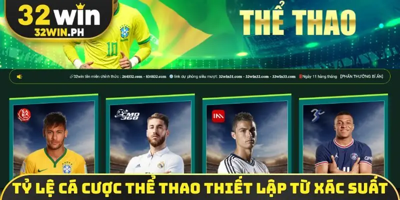 Tỷ lệ cá cược thể thao hình thành từ xác suất
